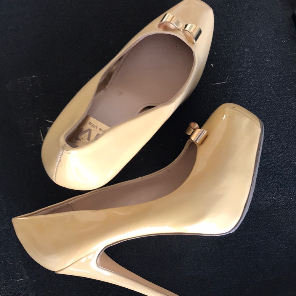 Cute square toe muse platform heels